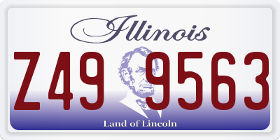 IL license plate Z499563