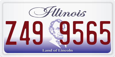 IL license plate Z499565