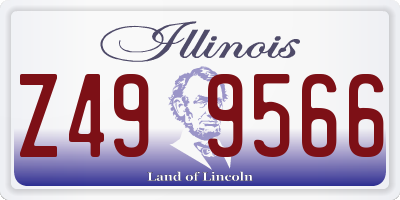 IL license plate Z499566