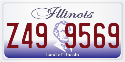 IL license plate Z499569