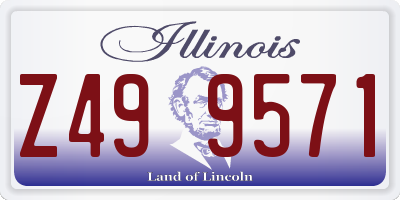IL license plate Z499571