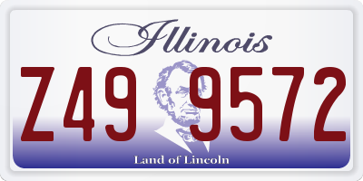 IL license plate Z499572