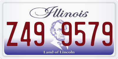 IL license plate Z499579