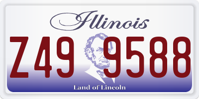 IL license plate Z499588