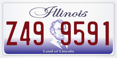 IL license plate Z499591