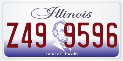 IL license plate Z499596