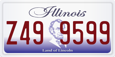IL license plate Z499599