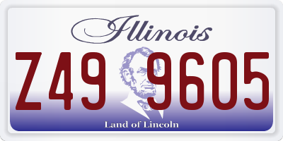 IL license plate Z499605