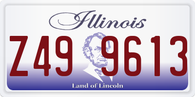 IL license plate Z499613