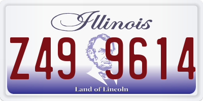 IL license plate Z499614