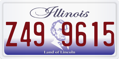 IL license plate Z499615