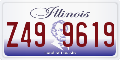 IL license plate Z499619