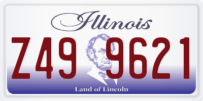 IL license plate Z499621