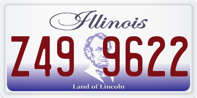 IL license plate Z499622