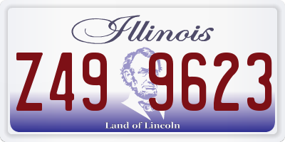 IL license plate Z499623