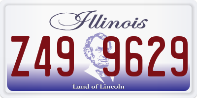 IL license plate Z499629