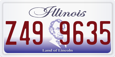 IL license plate Z499635