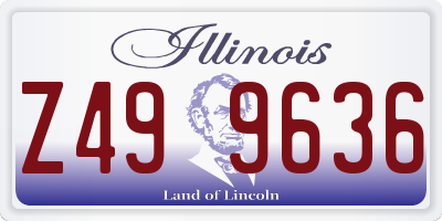 IL license plate Z499636