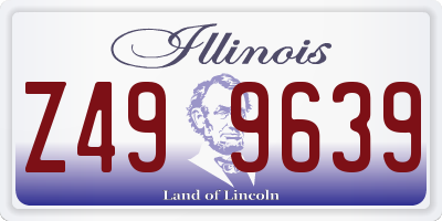 IL license plate Z499639