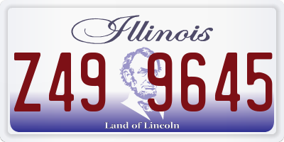 IL license plate Z499645