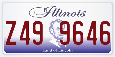 IL license plate Z499646