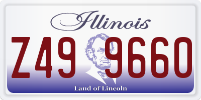 IL license plate Z499660