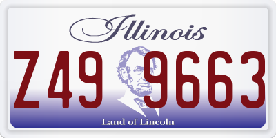 IL license plate Z499663