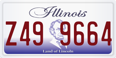 IL license plate Z499664