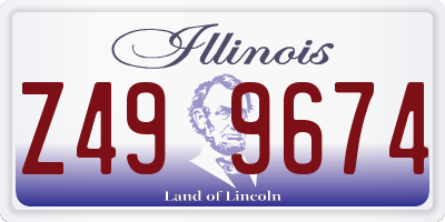 IL license plate Z499674