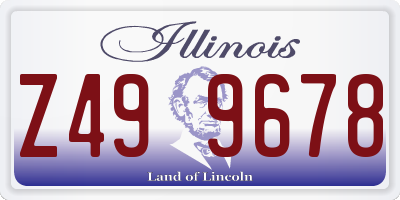 IL license plate Z499678