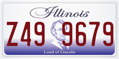 IL license plate Z499679