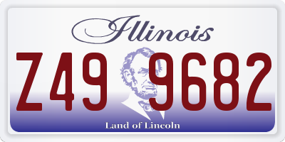 IL license plate Z499682