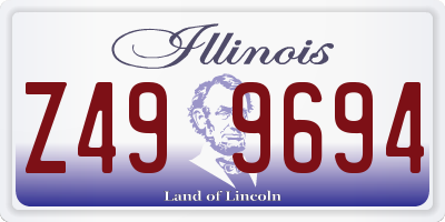 IL license plate Z499694