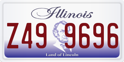 IL license plate Z499696