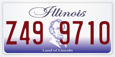 IL license plate Z499710