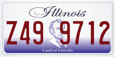 IL license plate Z499712