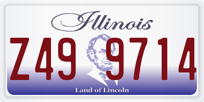 IL license plate Z499714