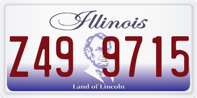IL license plate Z499715