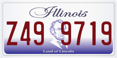 IL license plate Z499719