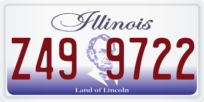IL license plate Z499722