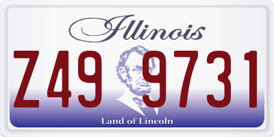 IL license plate Z499731