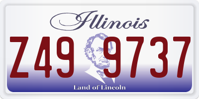 IL license plate Z499737