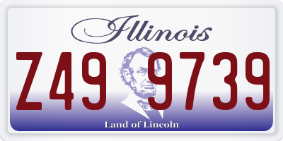 IL license plate Z499739