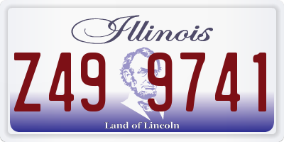 IL license plate Z499741
