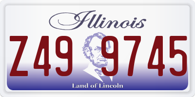 IL license plate Z499745