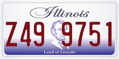 IL license plate Z499751