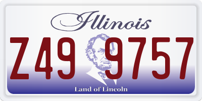 IL license plate Z499757