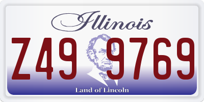 IL license plate Z499769