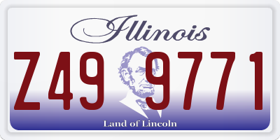 IL license plate Z499771