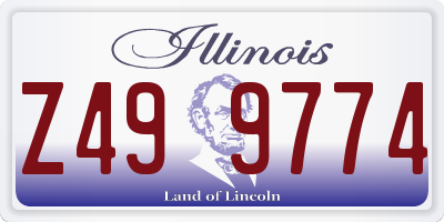 IL license plate Z499774